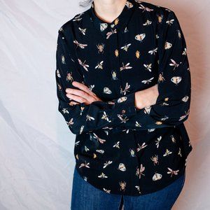 H&M Bug Button Down Blouse 🐝
